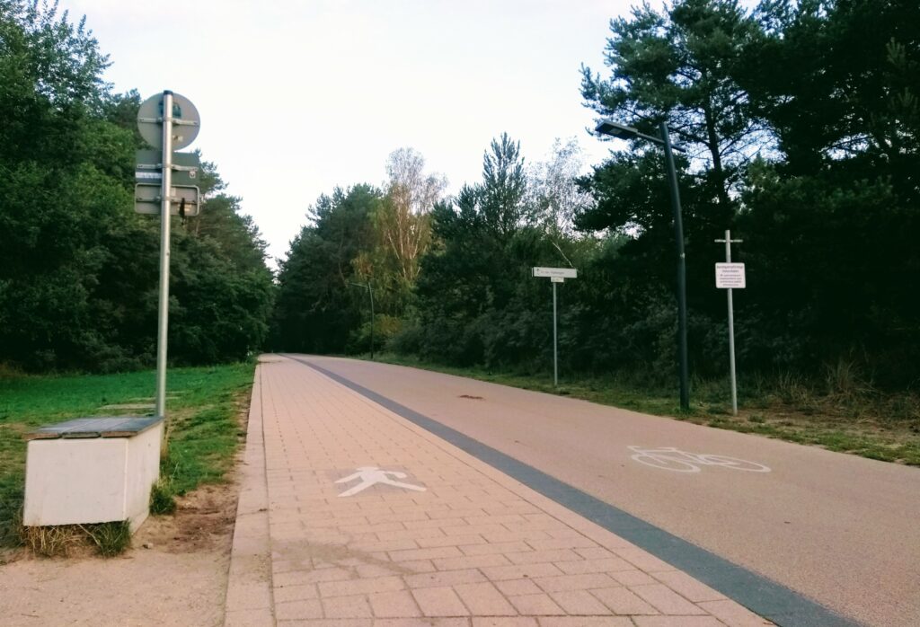 Granica polsko-niemiecka -widok na zachód