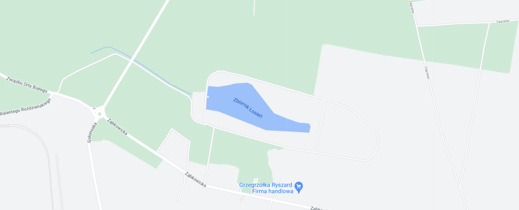 Zbiornik Łosień mapy
